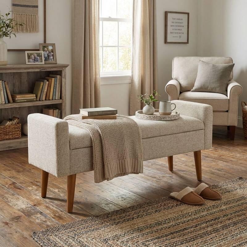 HomePop Fulton Storage Bench