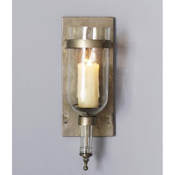 Shop Set Of 2 Country Rustic Decorative Glass Wall Sconce Candle