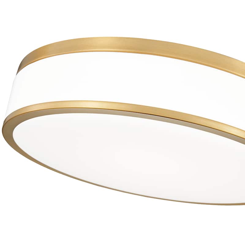 Ballord 1 Light Flush Mount in Modern Gold