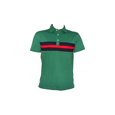 Hemingway Pilar Green w. Black & Red Stripes Regular Fit Polo Shirt by Alison Nautical
