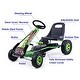 preview thumbnail 21 of 36, Costway 4 Wheels Kids Ride On Pedal Powered Bike Go Kart Racer Car - See Details