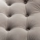 preview thumbnail 6 of 6, SAFAVIEH Couture Eugenie Tufted Velvet Acrylic Bench- Pale Taupe / Gold - 34.8" W x 21.3" L x 24.4" H