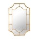 Thumbnail 1, Metal Wall Mirror With Gold Finish.