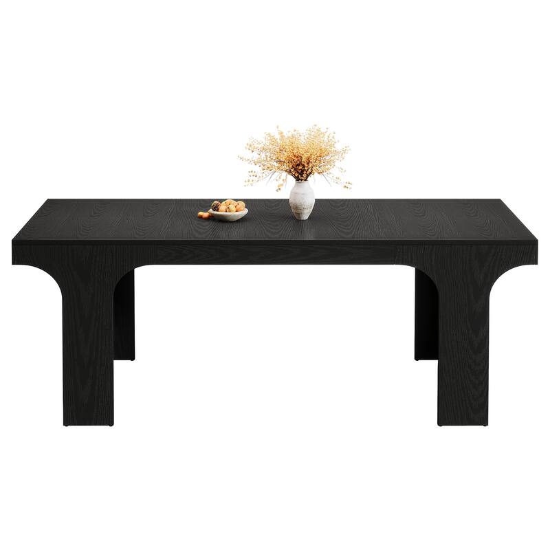 71" Large Wood Dining Table, Rectangular Kitchen Table, Dinner Accent Gathering Table