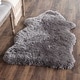 preview thumbnail 8 of 89, SAFAVIEH Handmade Arctic Shag Guenevere 3-inch Extra Thick Rug 2'6" x 4' Scallop - Grey