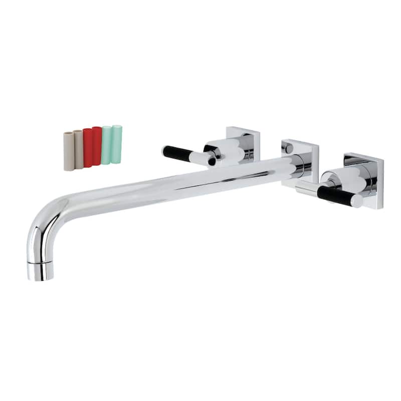 Kingston Brass Kaiser Wall Mounted Roman Tub Filler - Polished Chrome