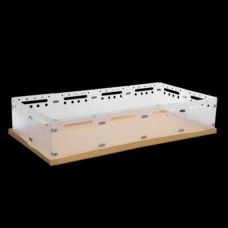Acrylic Hamster Enclosure with Waterproof Kraft Paper Bottom