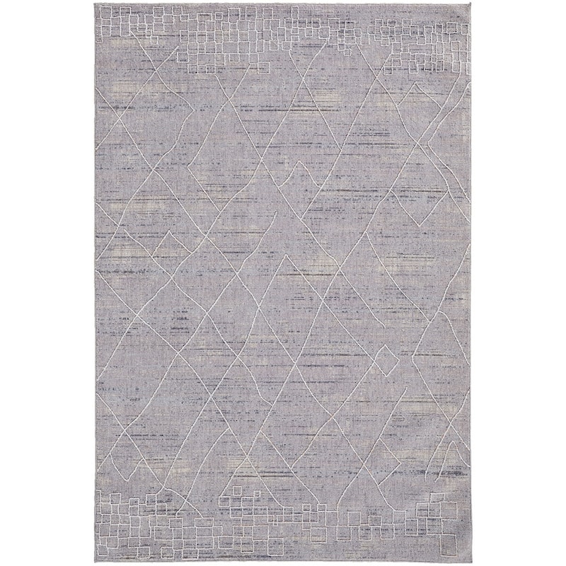 Sidaw Power Loomed Distressed Stain Resistant Durable Area Rug By HomeRoots - 5' x 8'