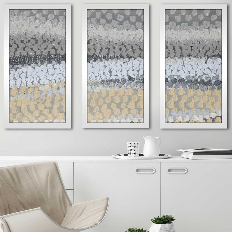 "Modern Harvest Abstract I" 3 Piece Print on Acrylic