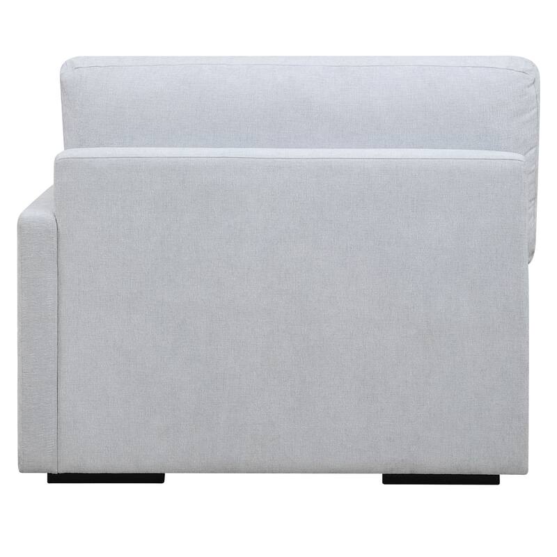 Refuge Solid Modular Right Arm Seat for Sectional Sofa - 43.25" - Sky Blue