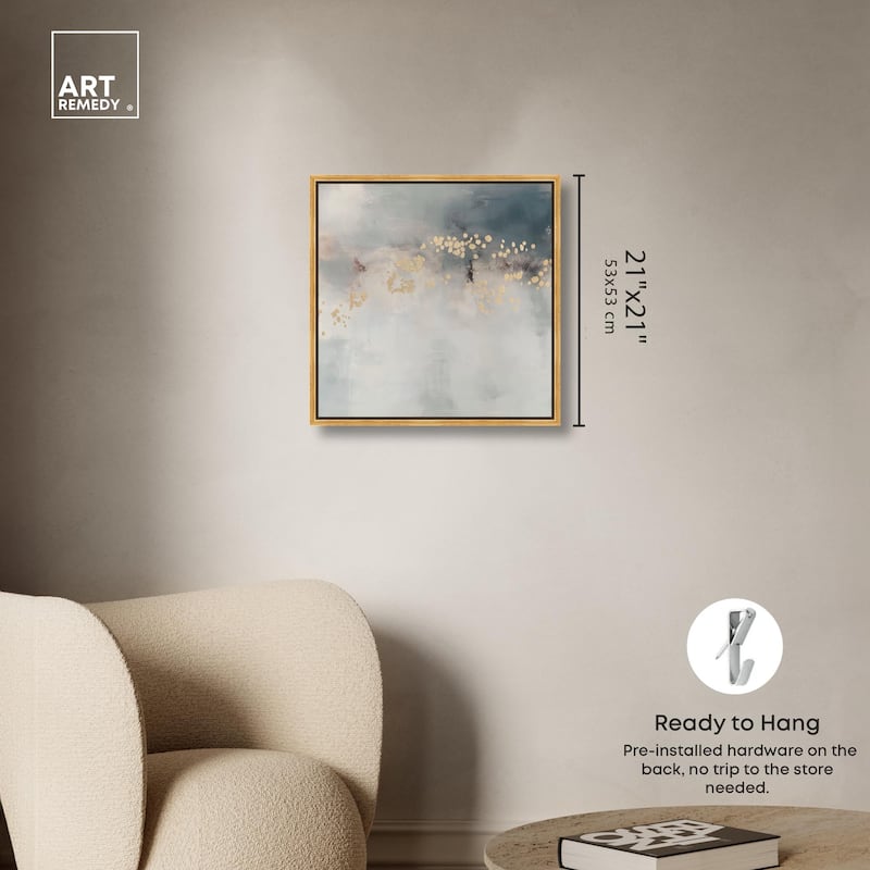 Golden Scatter Canvas by Art Remedy