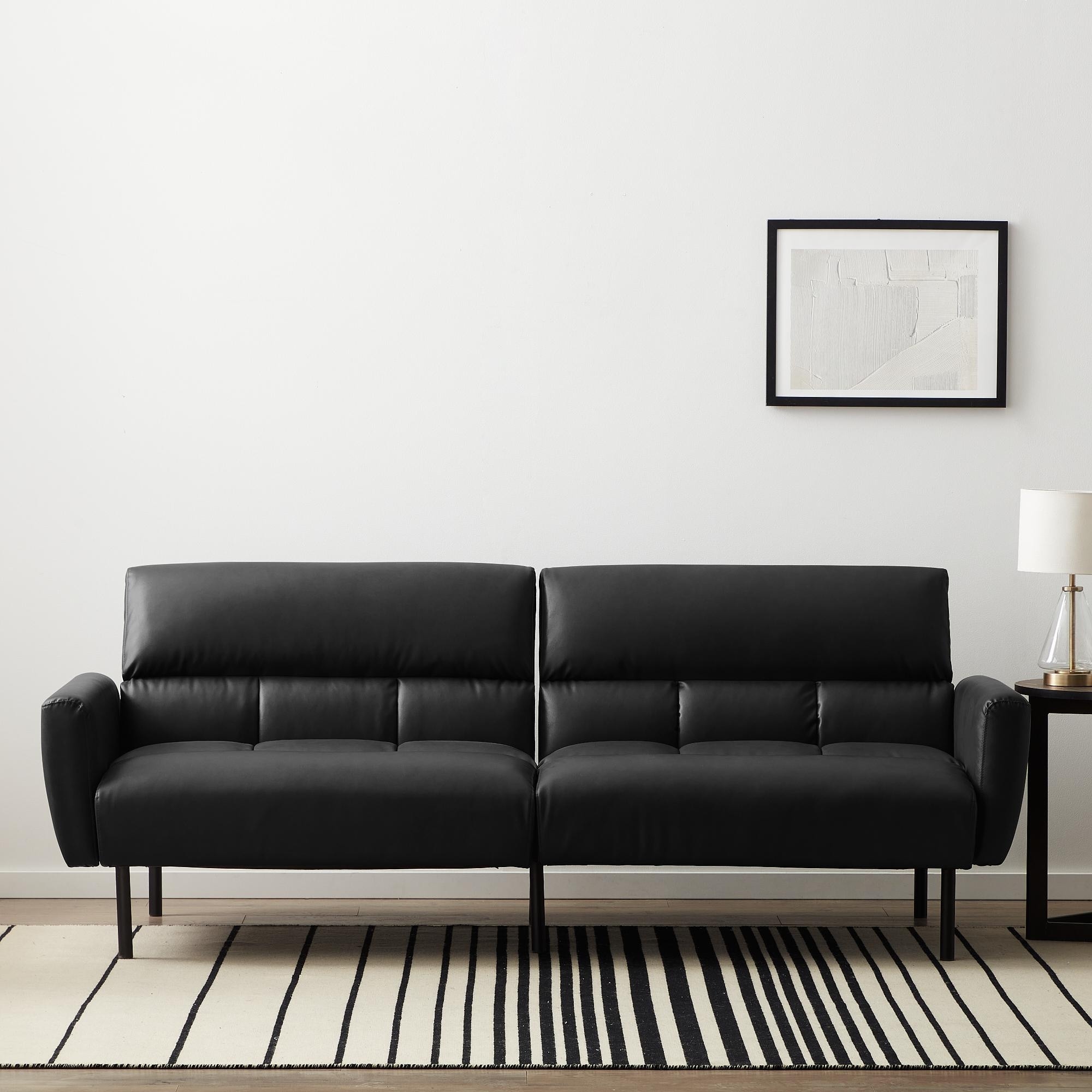 Lucid Comfort Collection Futon Sofa Bed with Box Tufting Bed Bath Beyond 33431984