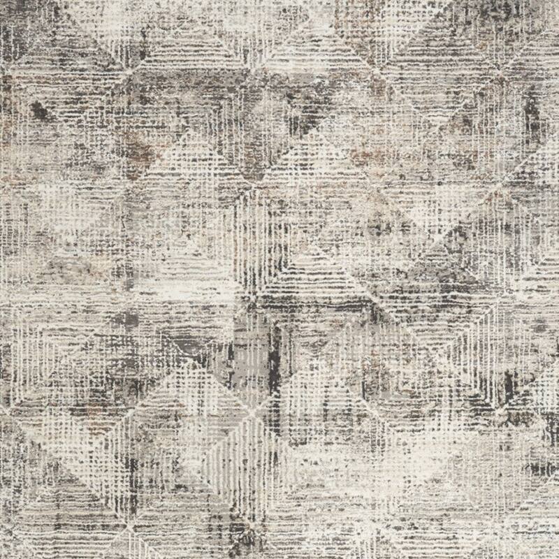 Power Loomed Abstract Modern Non Skid Stain Resistant Area Rug - 108' X '72' X '0.5