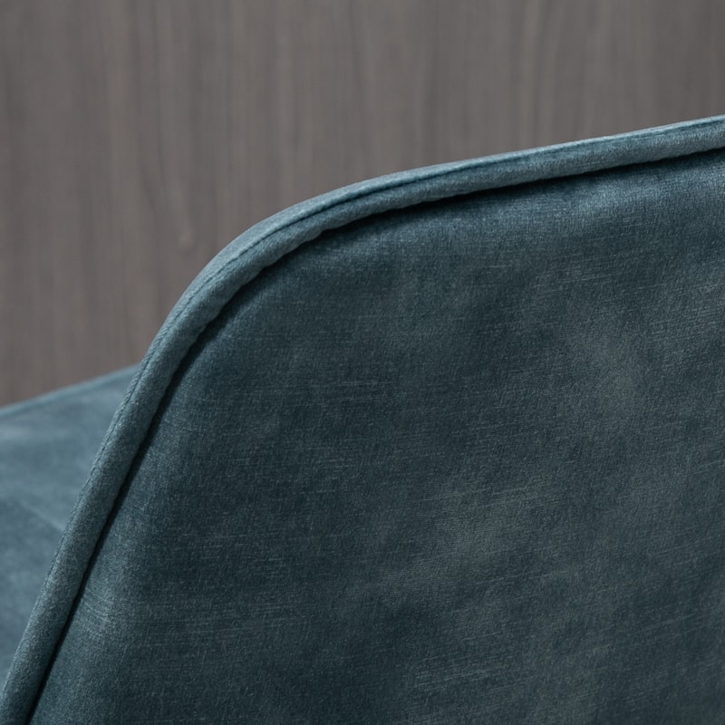 HOMCOM Tall Bar Stools, Set of 2, Velvet-Touch Fabric Bar Chairs, Bar Stools with Gold-Tone Metal Legs for Dining Area