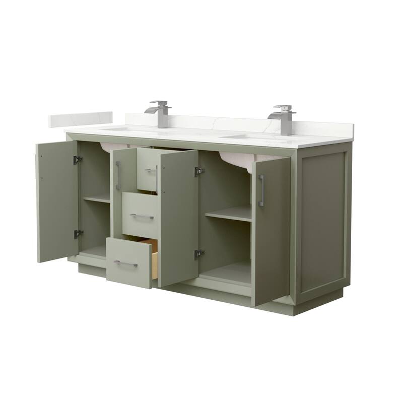 Wyndham Collection WCF414166D-QTZ-UNSMXX Strada 66" Free Standing