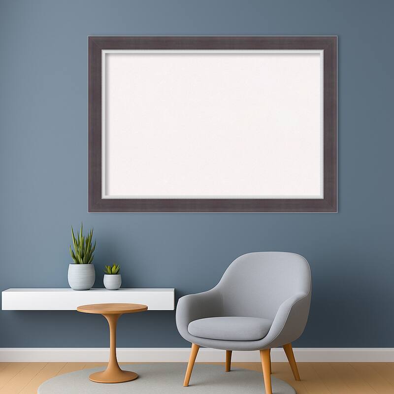 Ellie Brown Silver Framed Cork Board - Bulletin Board, Organization Board, Pin Board