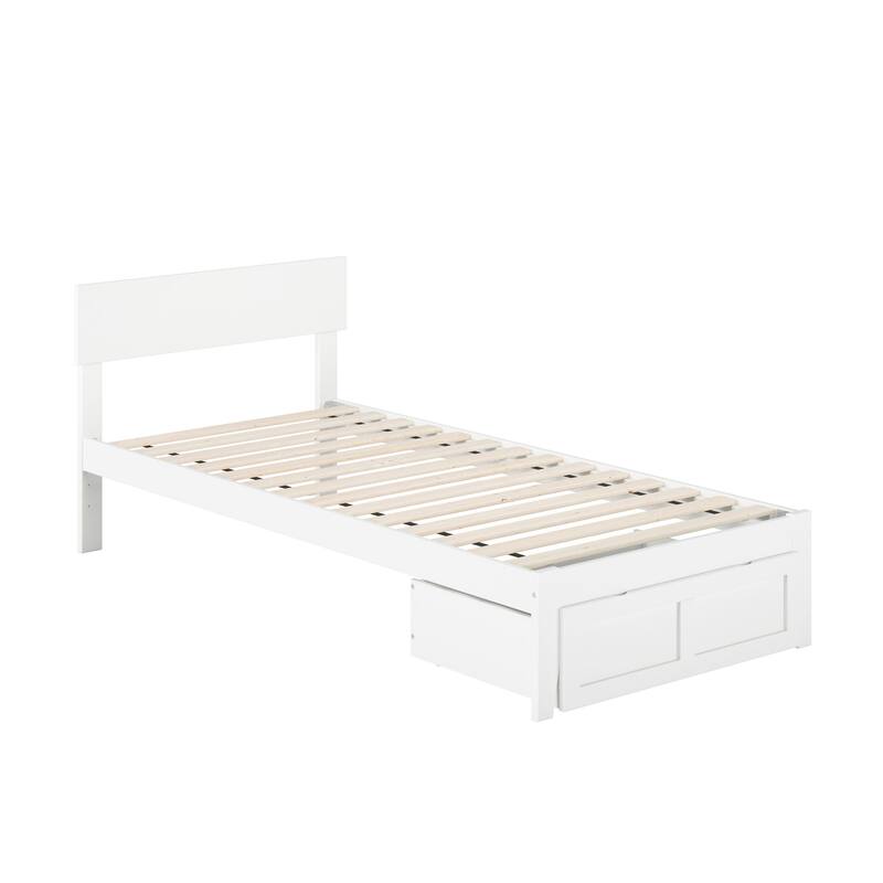 AFI Boston Platform Bed with Foot Drawer