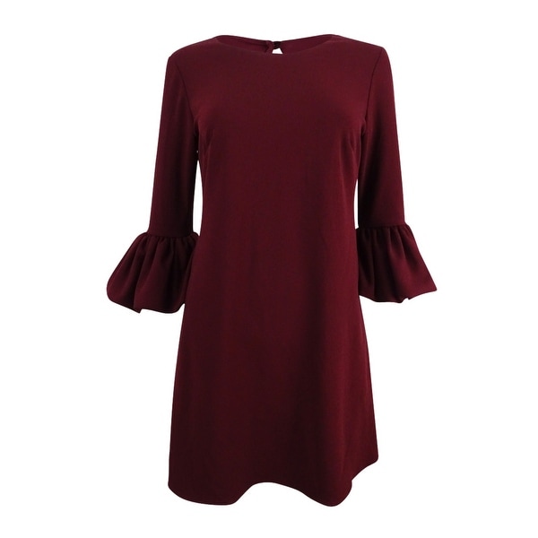 betsy and adam burgundy dress