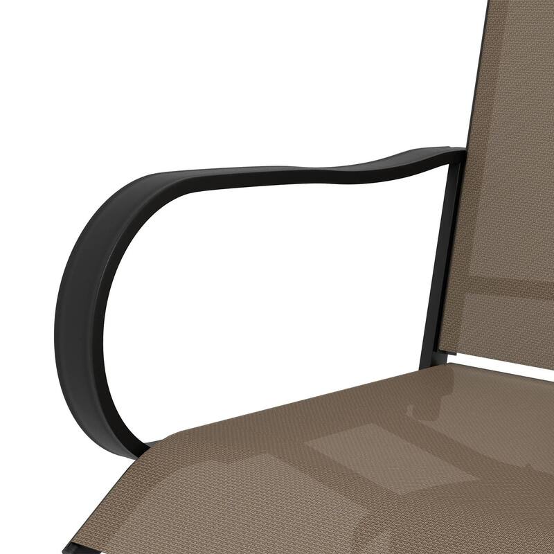 Outdoor Bar Stools Set of 2, 360° Swivel Bar Height Chairs