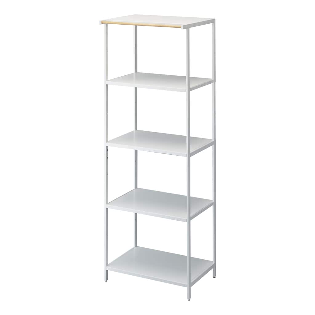 Yamazaki Home Storage Rack - Three Sizes, Steel, 67-Inch, Holds 64.9 lbs, Adjustable - L 18.31 x W 23.62 x H 66.93 inches