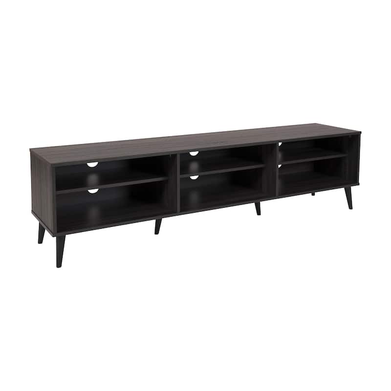 Cole TV Bench with Open Shelves, TVs up to 85" - N/A