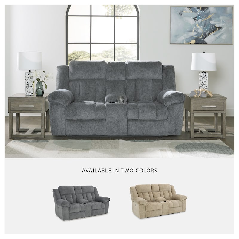 Signature Design by Ashley Tip-Off Power Reclining Loveseat - 80"W x 42"D x 45"H