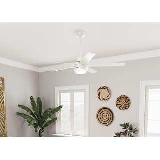 Hunter 60" Aerodyne Wi-Fi Ceiling Fan with LED Light, Handheld Remote - ENERGY STAR! SMART FAN!