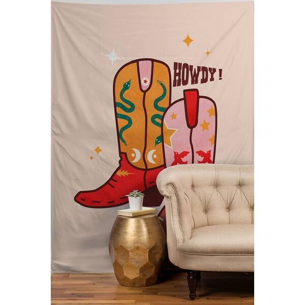 Howdy Cowboy Boots Made To Order Tapestry - Bed Bath & Beyond - 37882859