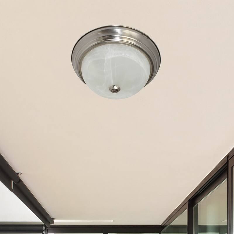 LED Flush Mount Ceiling light in Brushed Nickel