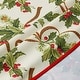 preview thumbnail 7 of 7, Violet Linen Holiday Seasonal Christmas Ribbons Tablecloth