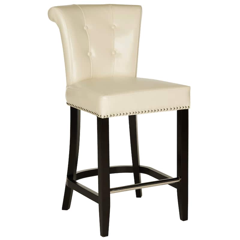 SAFAVIEH Addo Flat Cream Ring Counterstool - 19.6" x 24.2" x 39.8"
