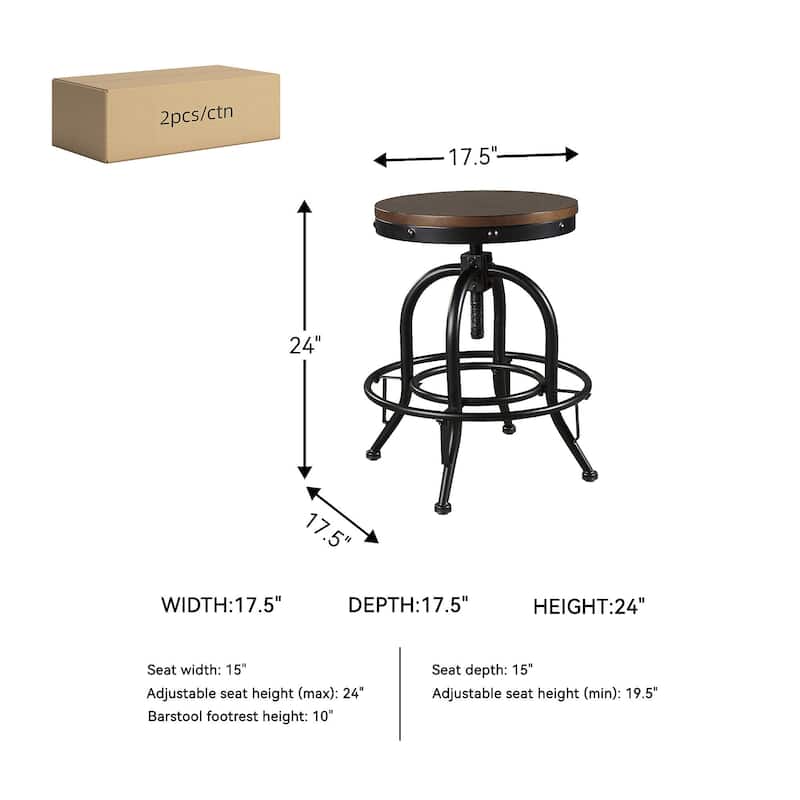 Signature Design by Ashley Lier Swivel Counter Height Stool (Set of 2)