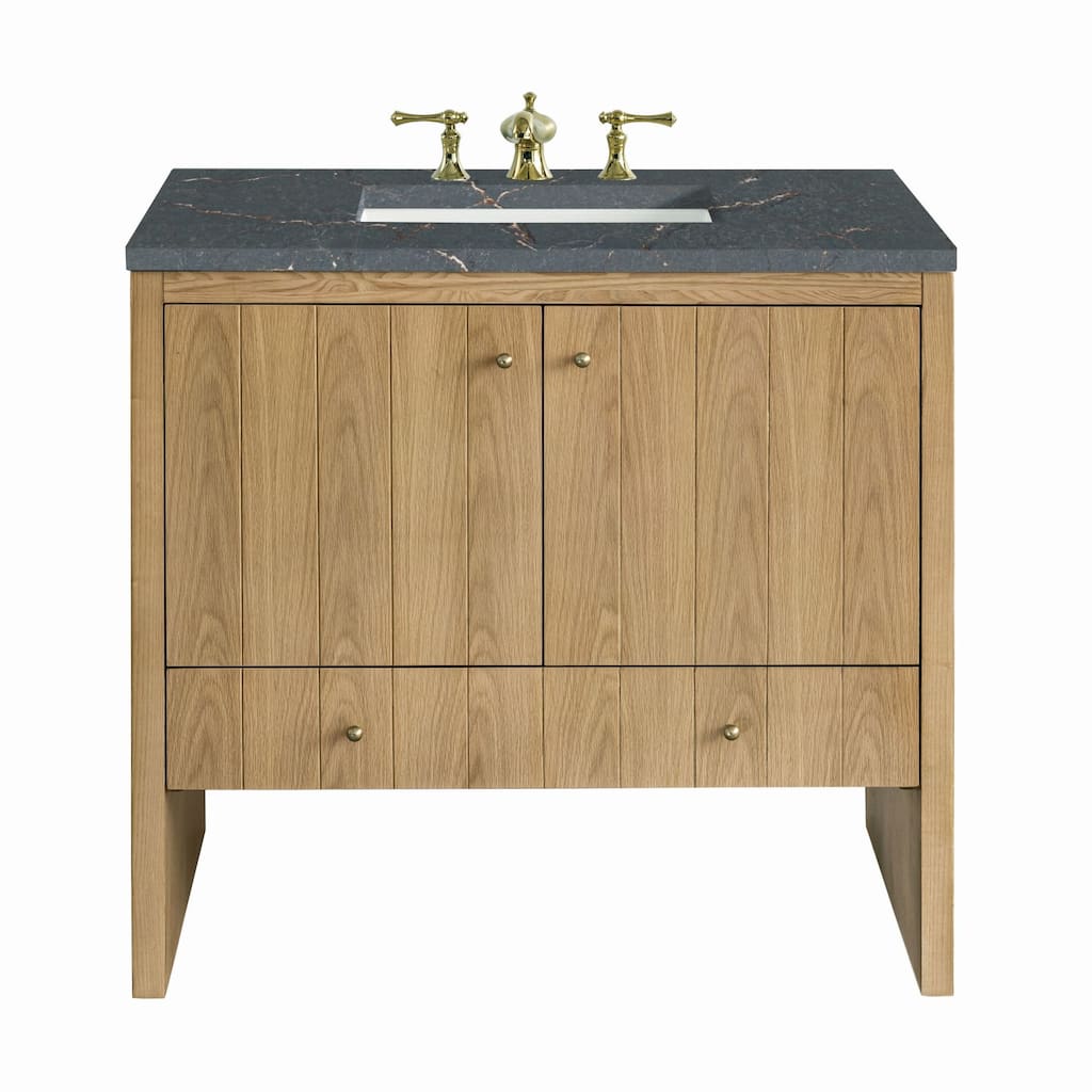 James Martin Vanities 435-V36-3PBL Hudson 36" Single Basin Wood Vanity
