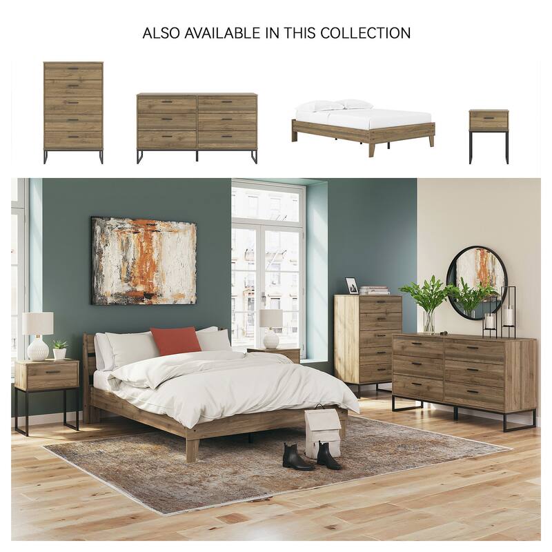 Signature Design by Ashley Deanlow Honey Platform Bed