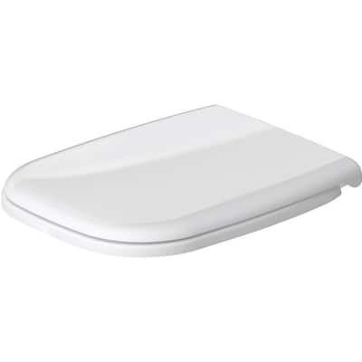 Duravit D-Code Elongated Closed-Front Toilet Seat with Soft Close