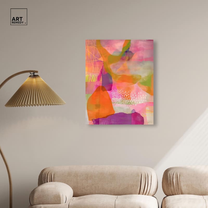 Garnet Gleam V Canvas by Art Remedy, Gallery Wrapped