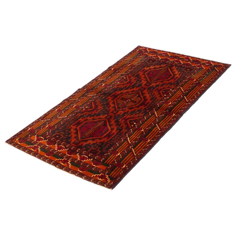 Teimani Burnt Orange Rug 3'7" x 6'6" - 3'7 x 6'6