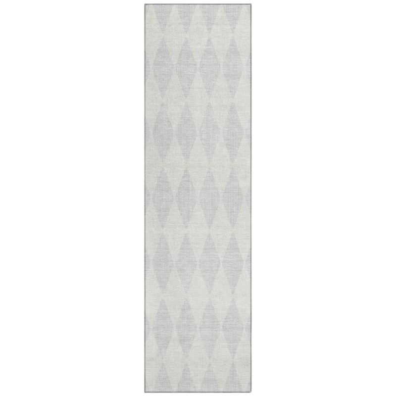 Machine Washable Indoor/ Outdoor Chantille Diamonds Rug