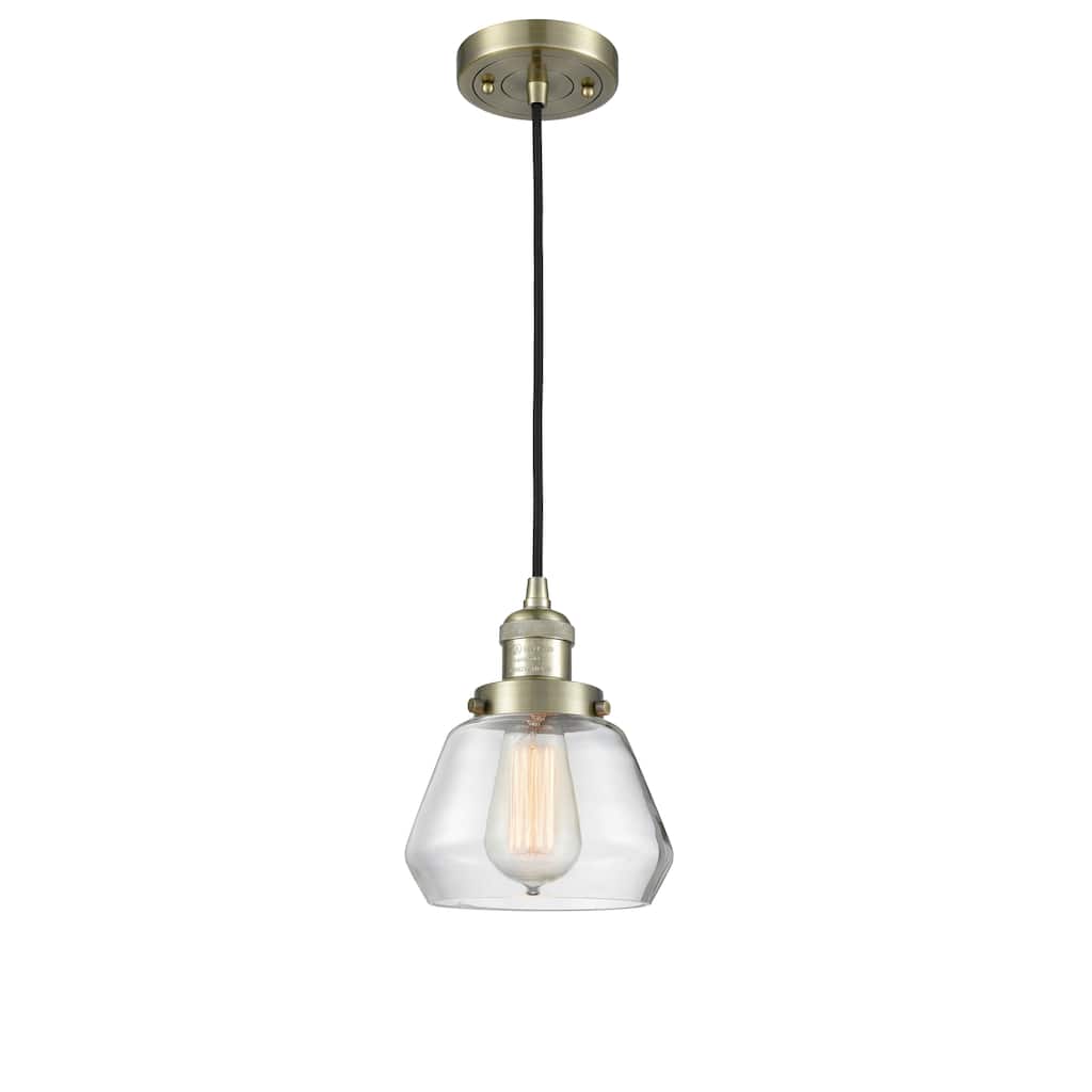 Innovations Lighting Fulton - 1 Light 7" Cord Hung Mini Pendant