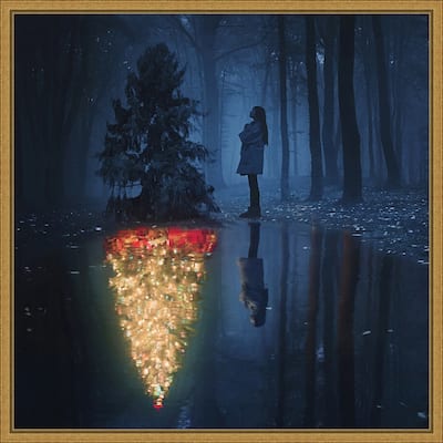 The Hope of Christmas (Tree) by Terry F Framed Canvas Art