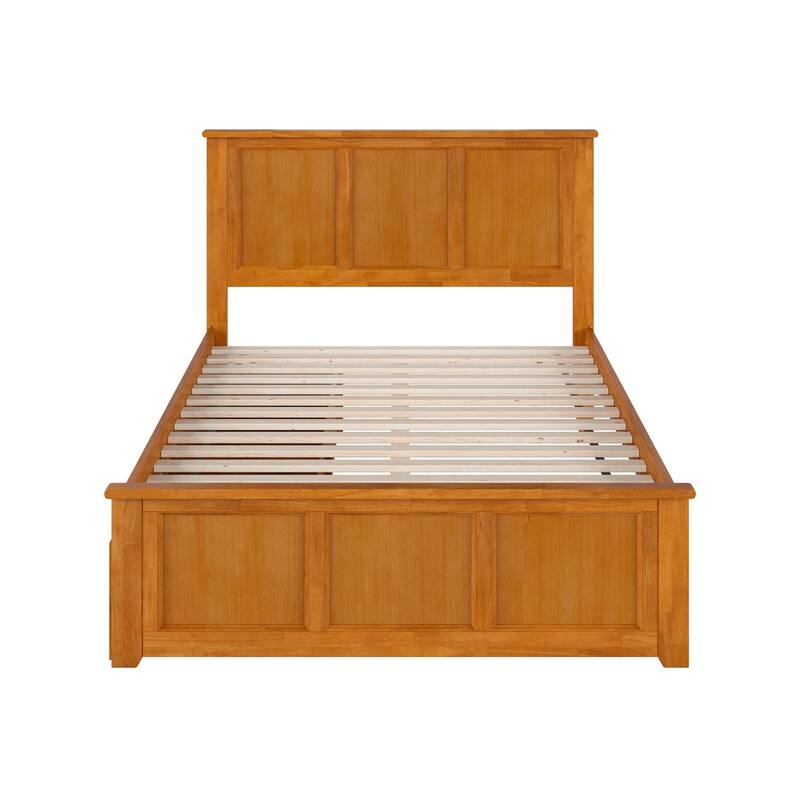 Madison Platform Bed with Matching Footboard with Storage Drawers