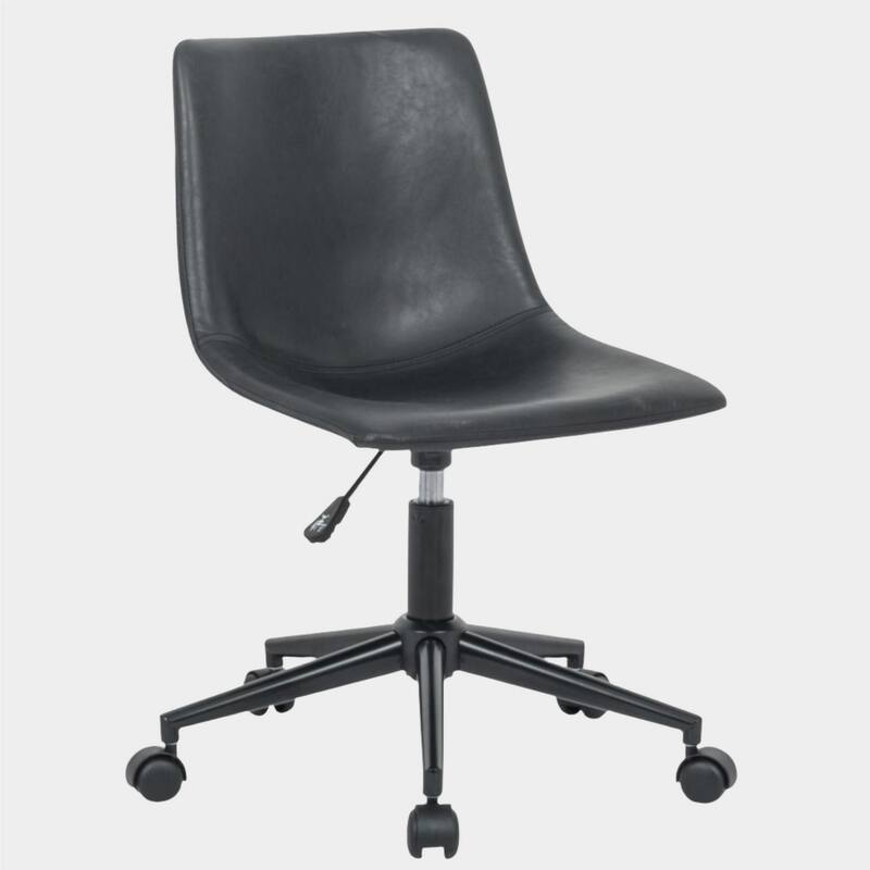 Modern Task Pat Office Chair - Black