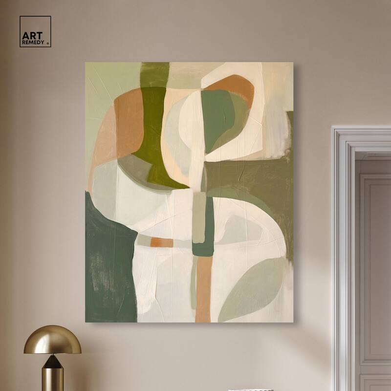 Hazy Shape Tapestry Canvas by Art Remedy, Gallery Wrapped