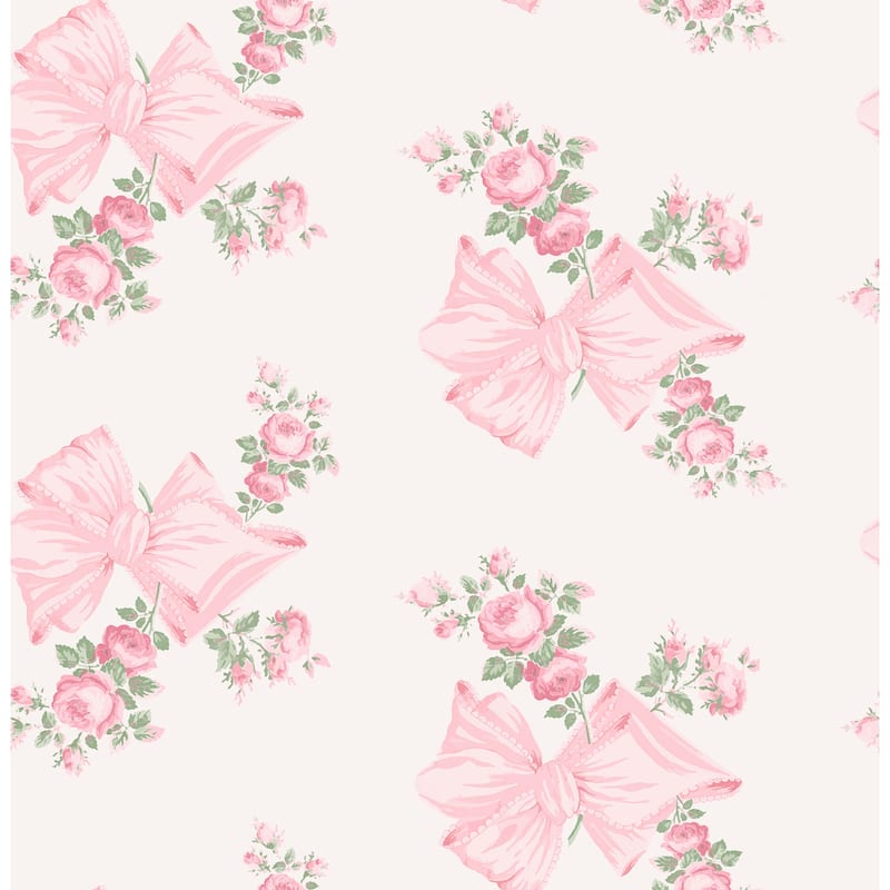 LoveShackFancy Rosa Beaux Pink Peel and Stick Wallpaper