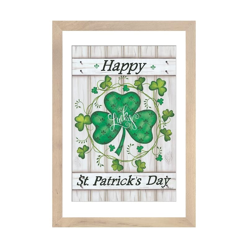 iCanvas "St. Patrick's Day" by Lisa Kennedy - Natural - 24x16x1
