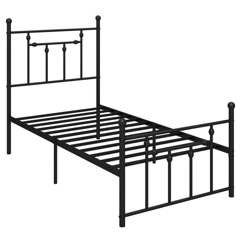 Costway Twin/Full/Queen Size Metal Bed Frame with Headboard Under-bed