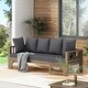 preview thumbnail 12 of 27, Long Beach Outdoor Extendable Daybed Sofa by Christopher Knight Home