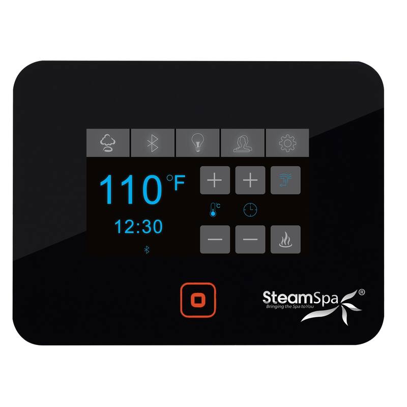 Black Series Wifi and Bluetooth 10.5kW Steam Bath Generator Package