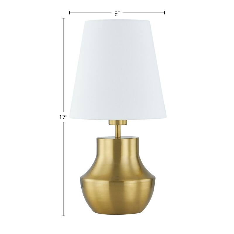 Lexington 17" Table Lamp with Linen Shade, Gold