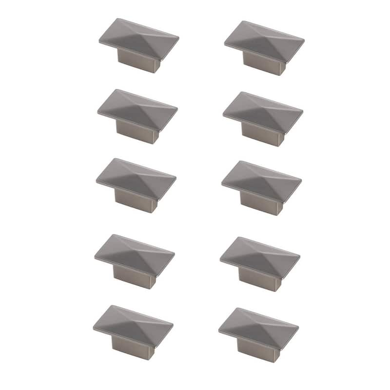 Stacks 2"Rectangle Knob Multipack (Set of 10) - Brushed Nickel